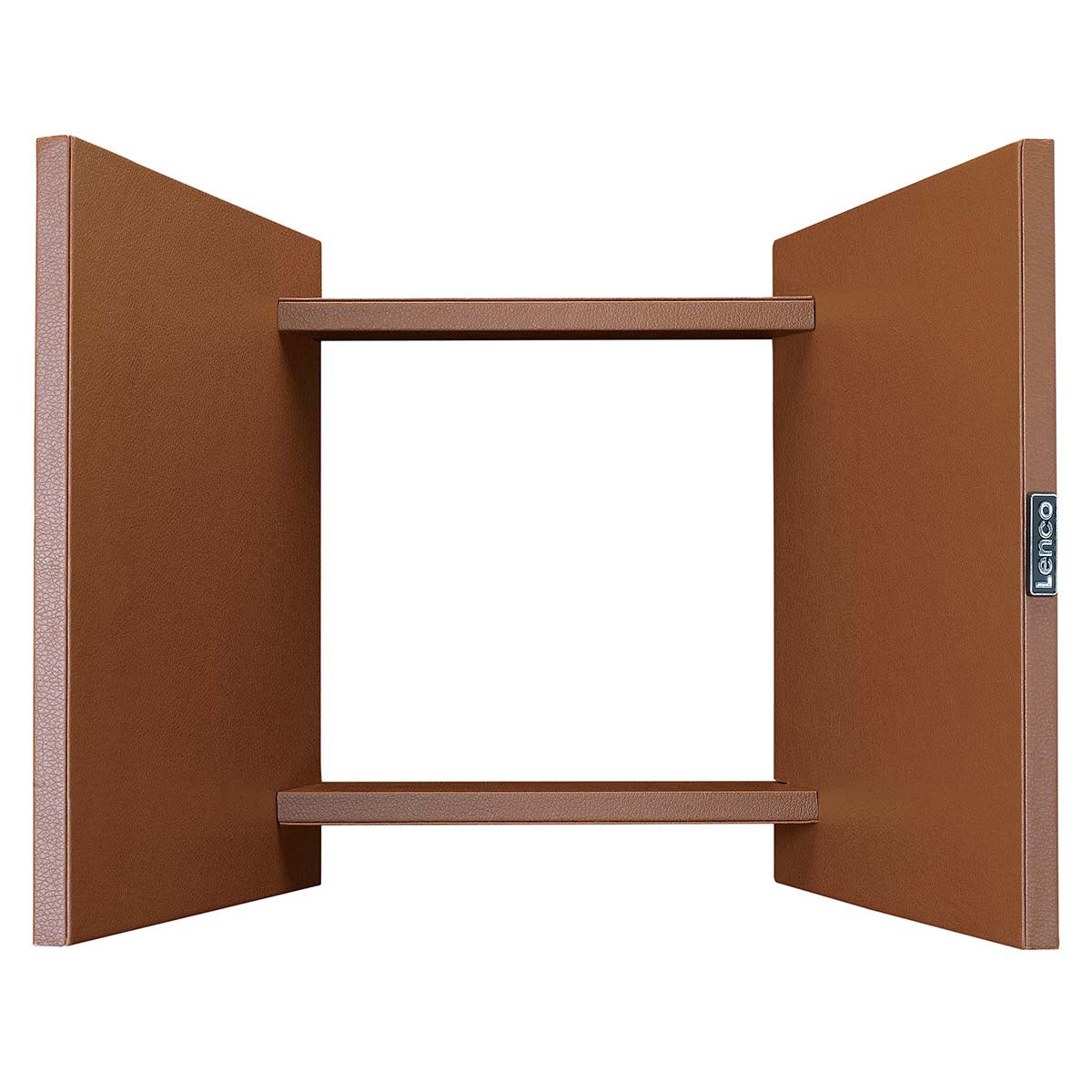 Vinyl Record Storage Organizer, Holds 40 LPs, Brown