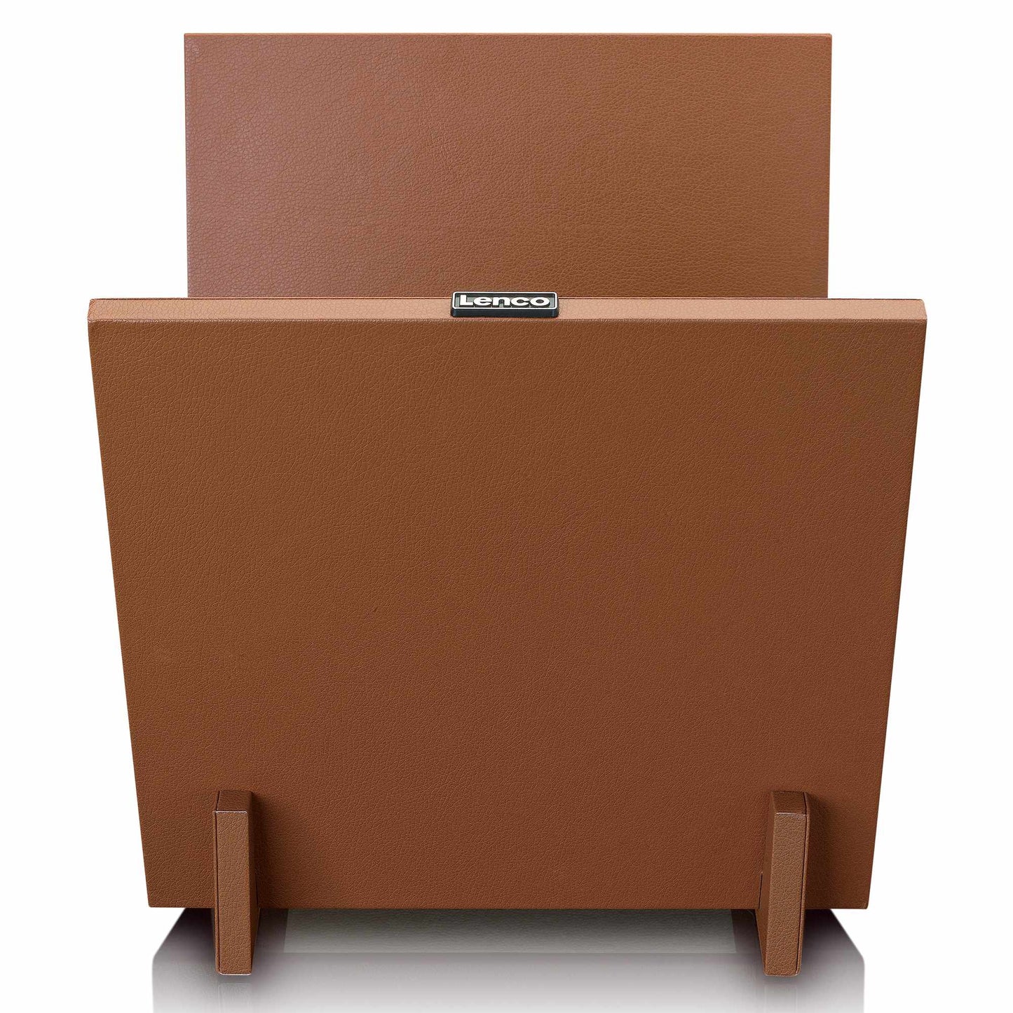 Vinyl Record Storage Organizer, Holds 40 LPs, Brown