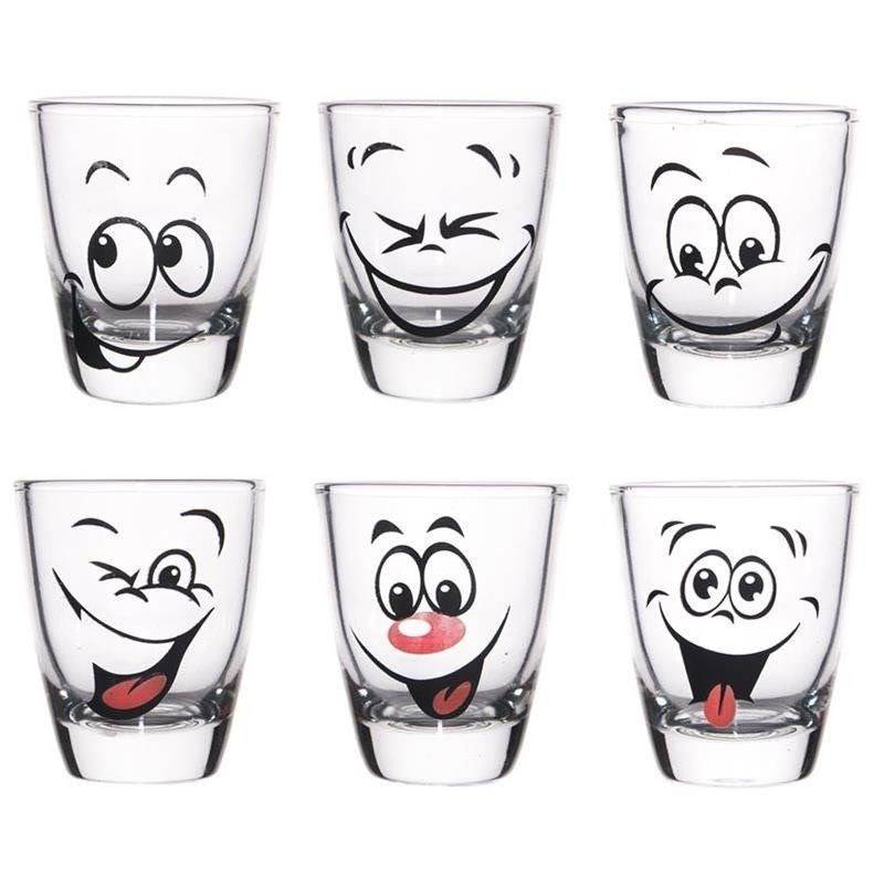 Vodka glasses glass 25 ml 6 pcs.