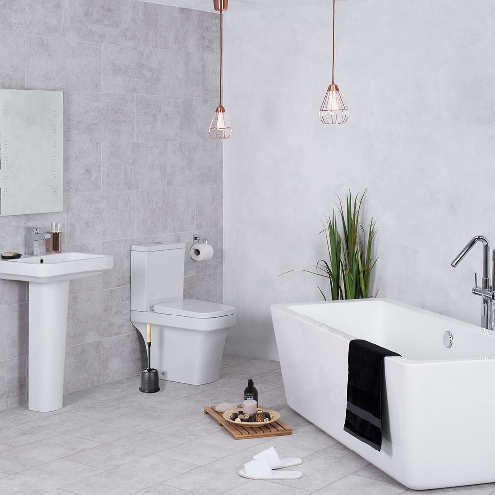 WC brush with container - Simple design for all bathrooms