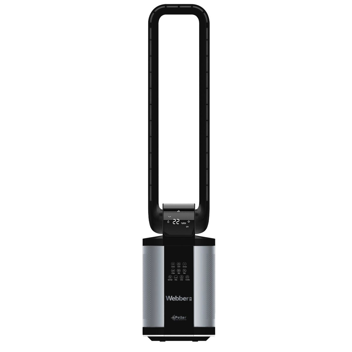 WEBBER WB1820 black bladeless fan with humidifier