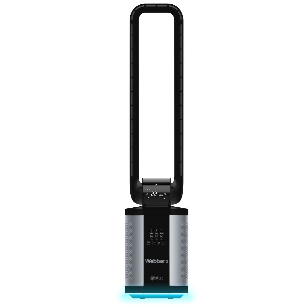 WEBBER WB1820 black bladeless fan with humidifier