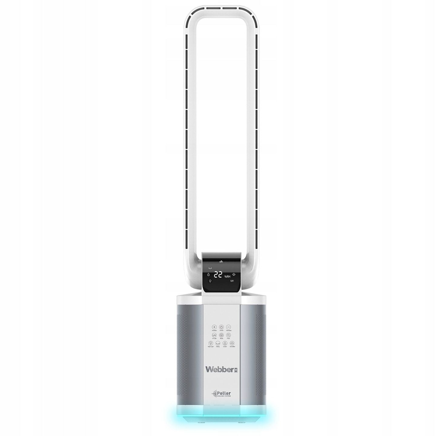WEBBER WB1820 white bladeless fan with humidifier