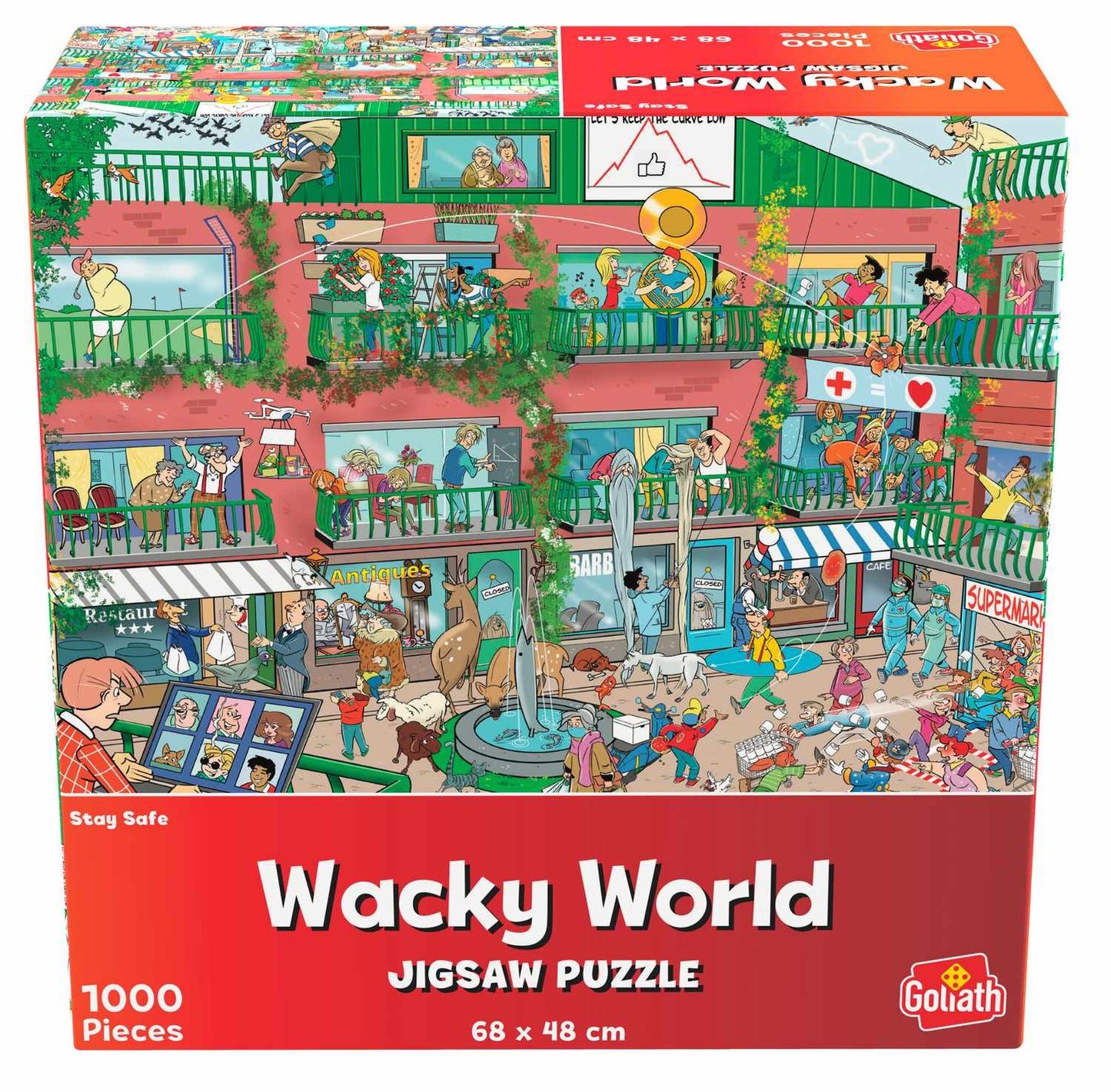 Wacky World Stay Safe 1000 Pcs