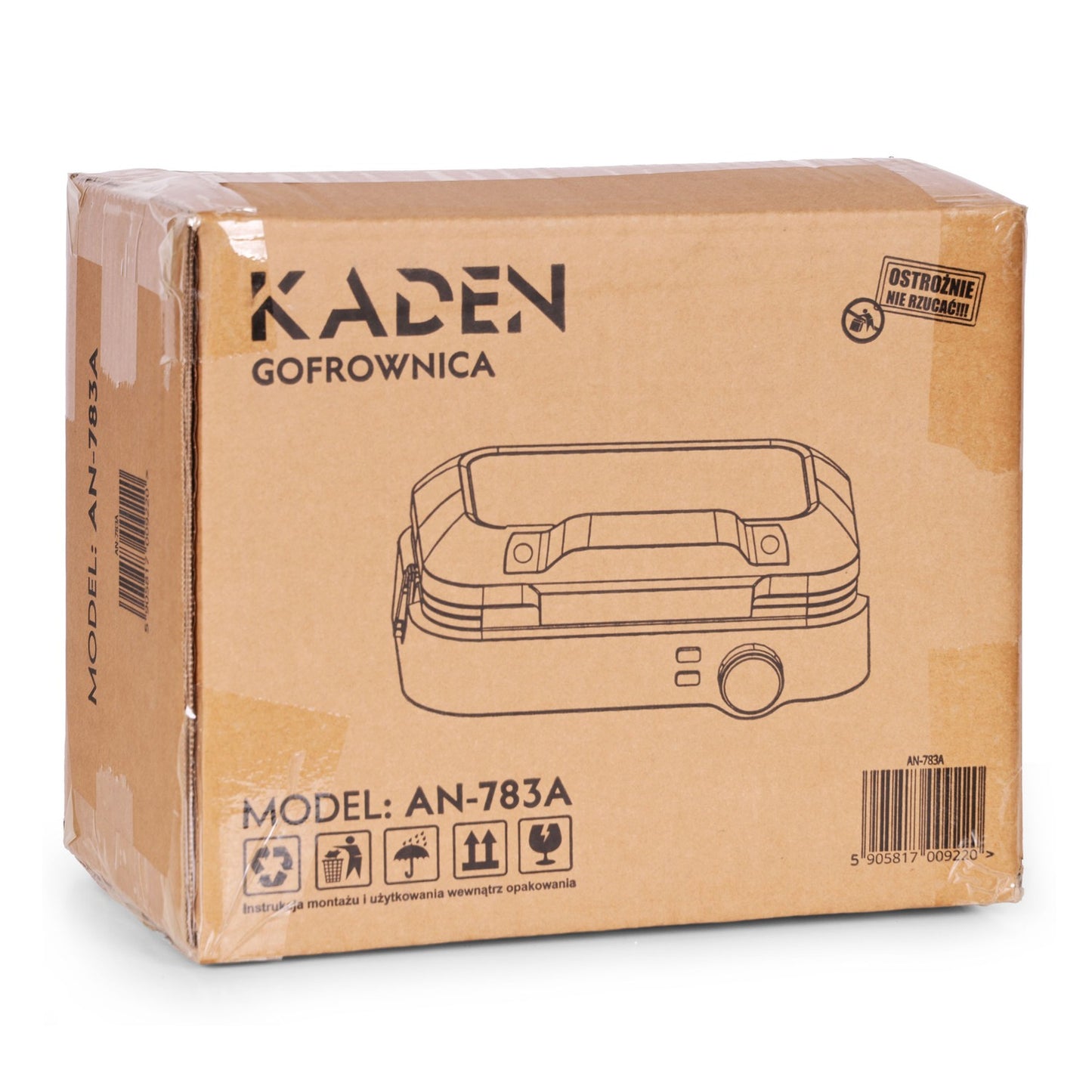 Waffle Maker 1200W, Non-Stick, Temp Control