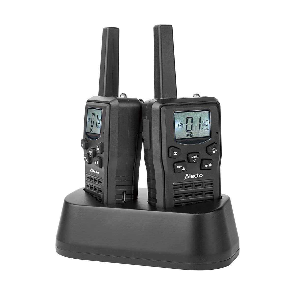 Walkie-Talkie Set, 2 Handsets, 10 km Range, 8 Channels