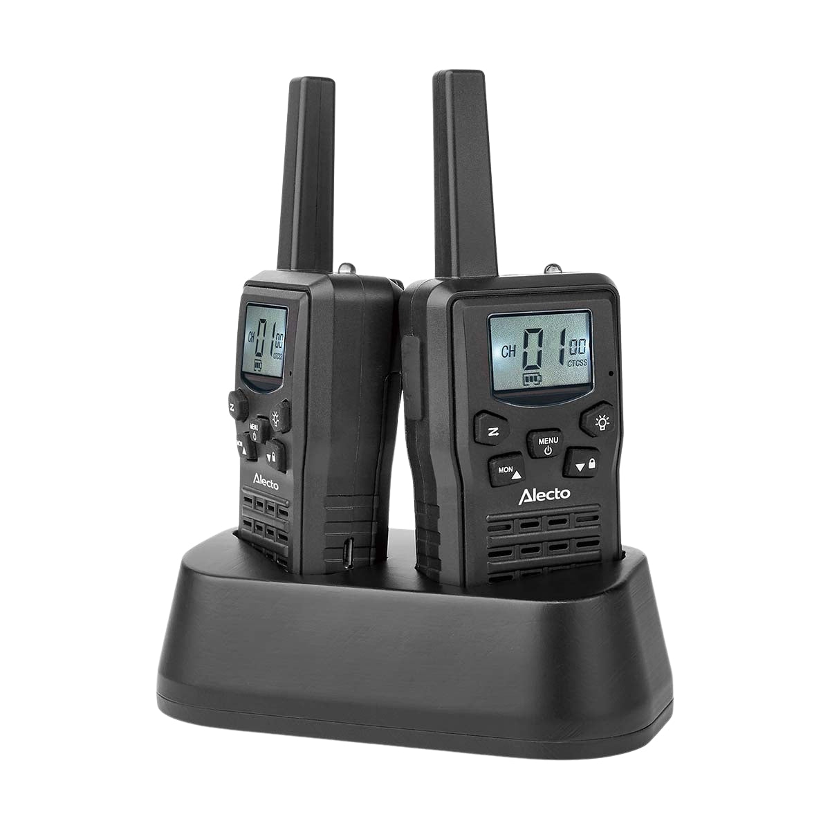 Walkie-Talkie Set, 2 Handsets, 10 km Range, 8 Channels