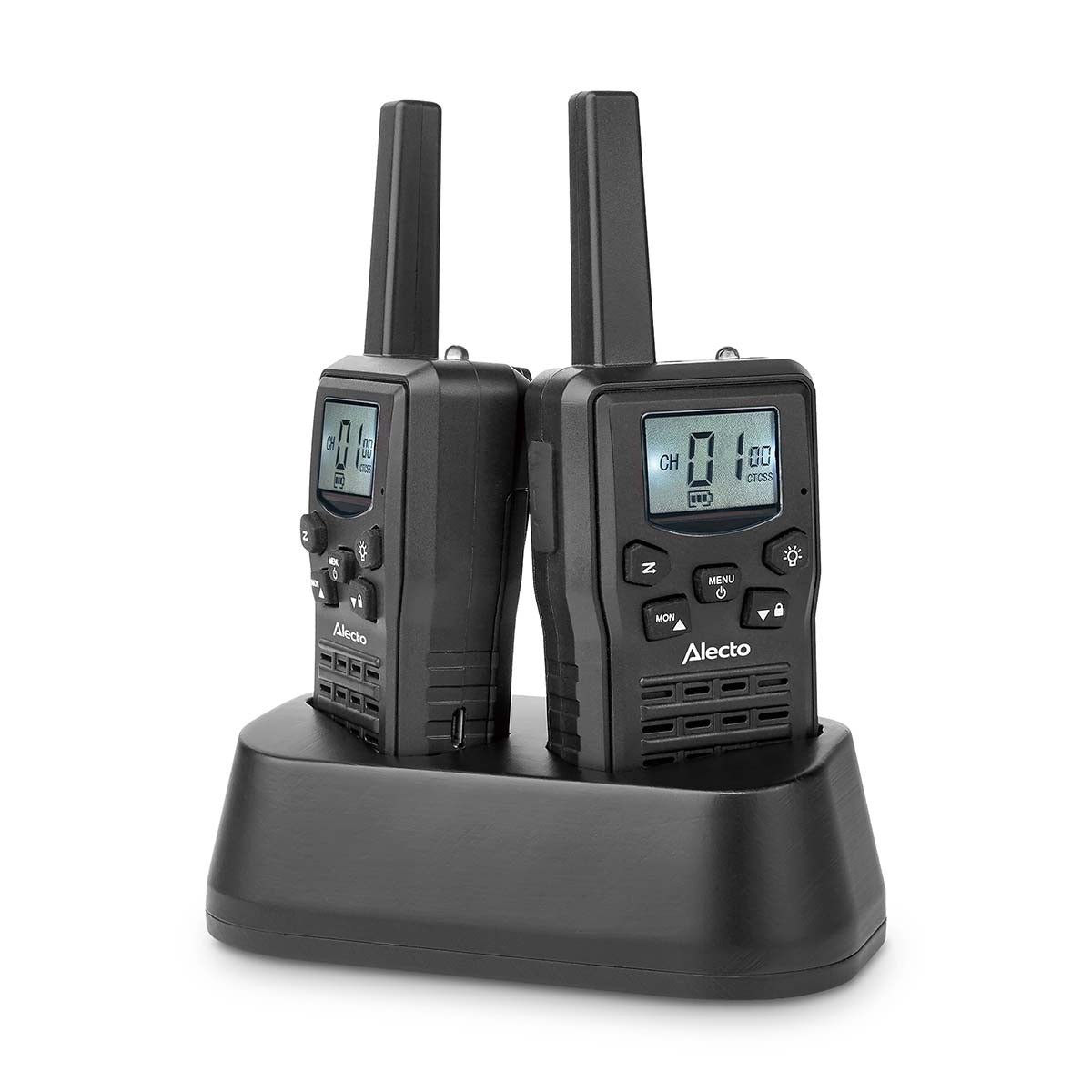 Walkie-Talkie Set, 2 Handsets, 10 km Range, 8 Channels