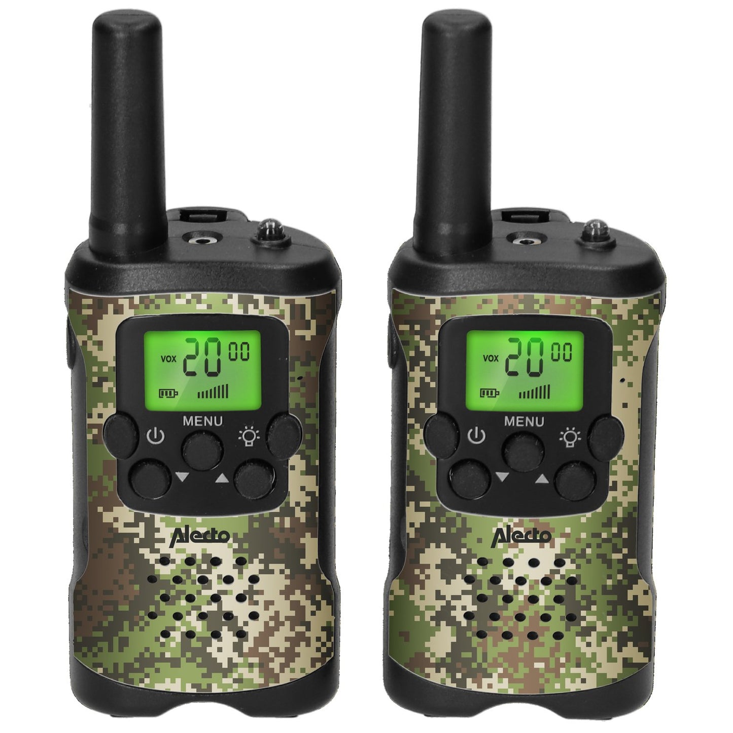 Walkie Talkies Set, 7km Range, Camouflage, 2-Pack