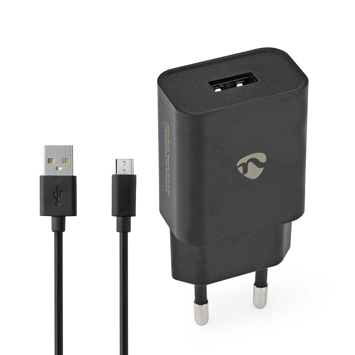 Wall Charger | 5 W| Fast charging function | 1.0 A A | Number of outputs: 1 | USB-A | Micro USB (Loose) Cable | 1.00 m | Single Voltage Output