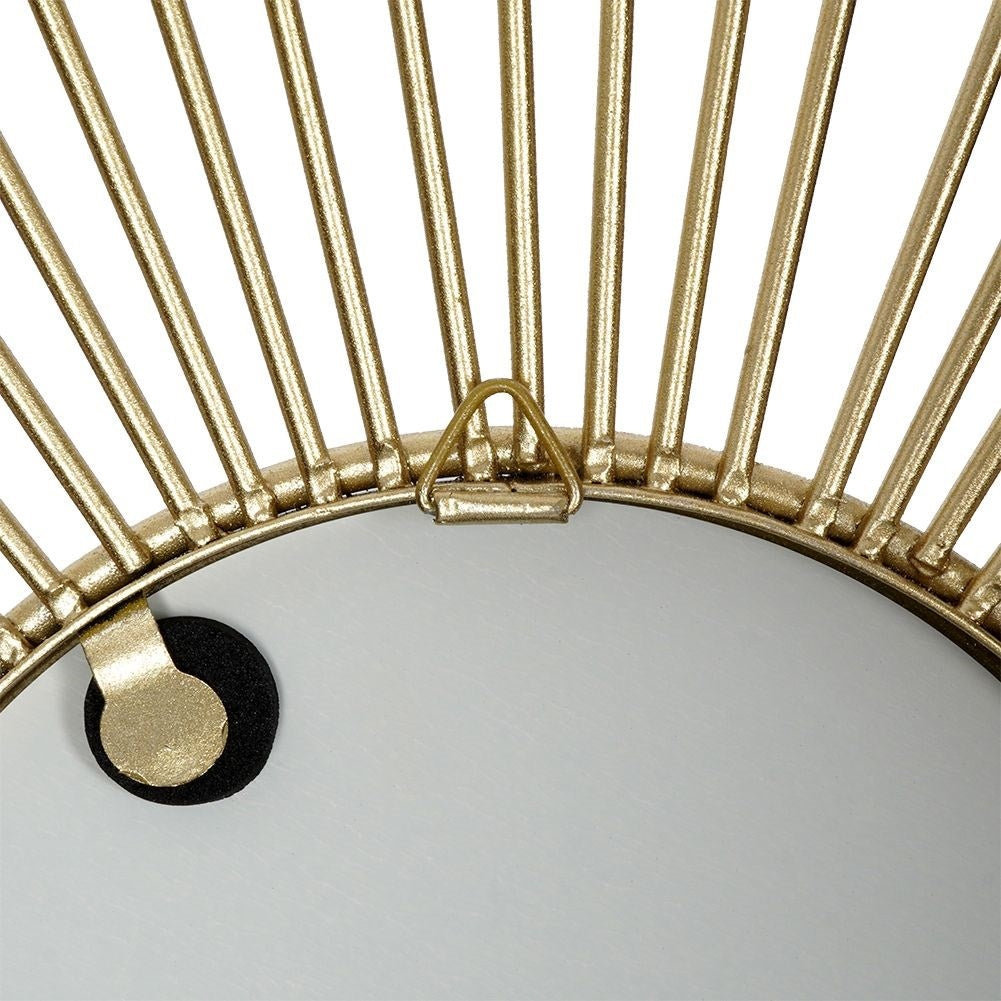 Wall Mirror with Elegant Gold Frame for Home Decor