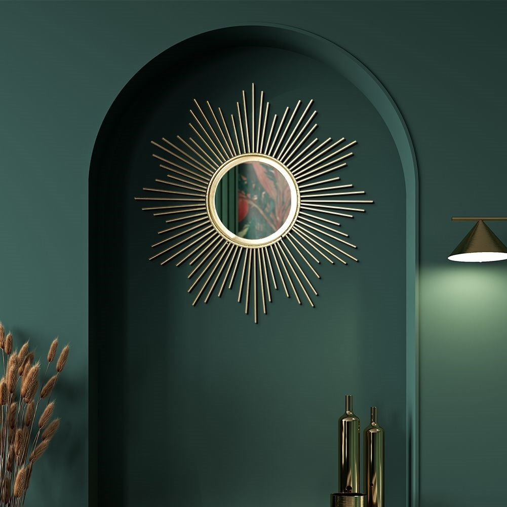 Wall Mirror with Elegant Gold Frame for Home Decor