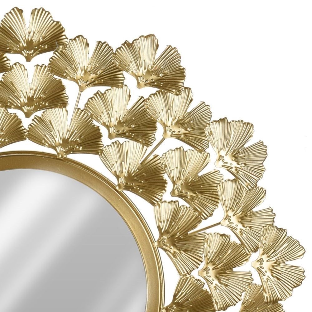 Wall Mirror with Golden Metal Frame for All Rooms