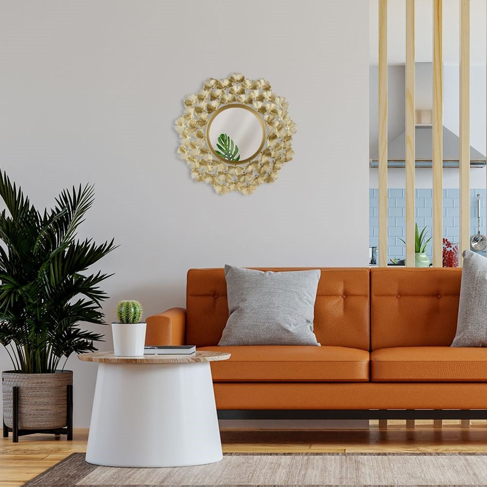 Wall Mirror with Golden Metal Frame for All Rooms