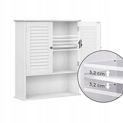 Wall-Mounted Bathroom Cabinet with Adjustable Shelf