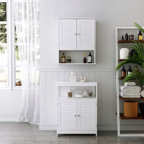 Wall-Mounted Bathroom Cabinet with Adjustable Shelf