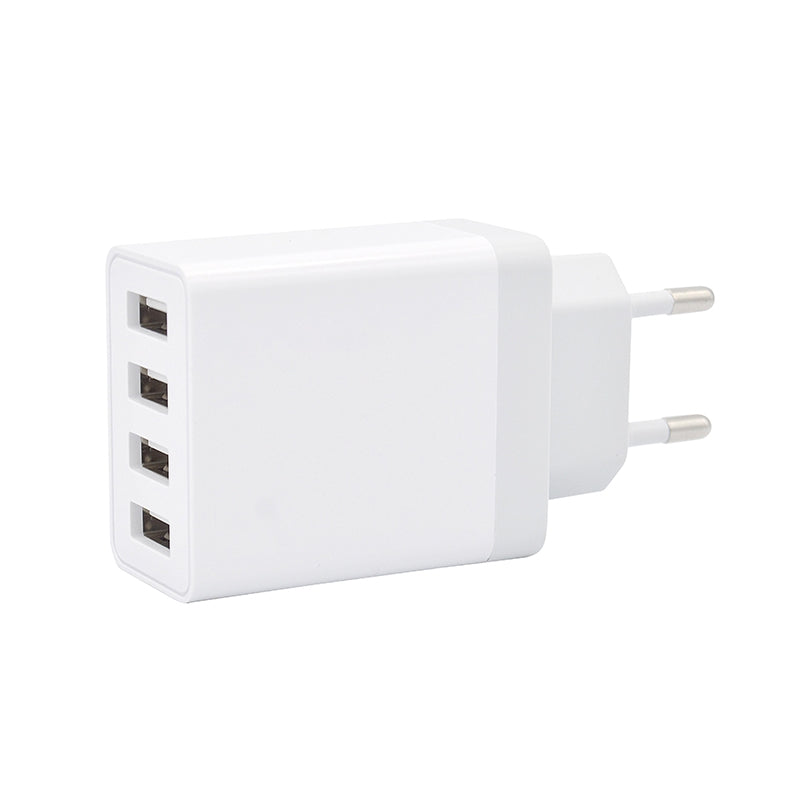 Wall charger 4X USB 4.2A - White