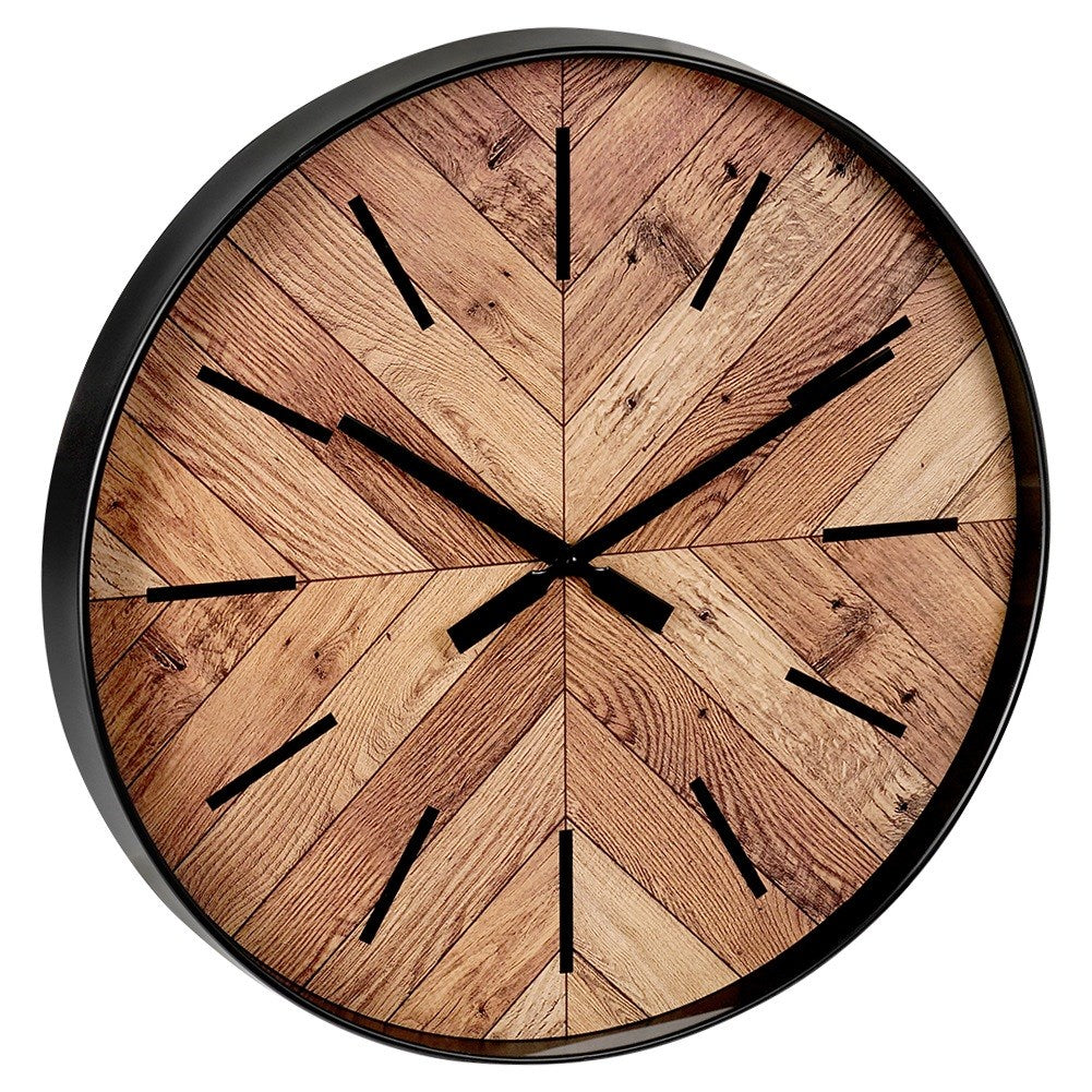 Wall clock black 50 cm