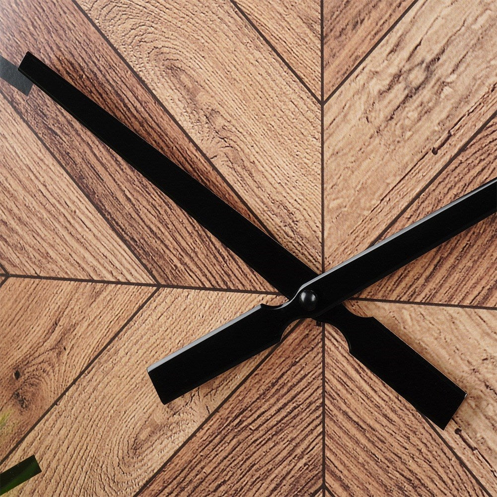 Wall clock black 50 cm