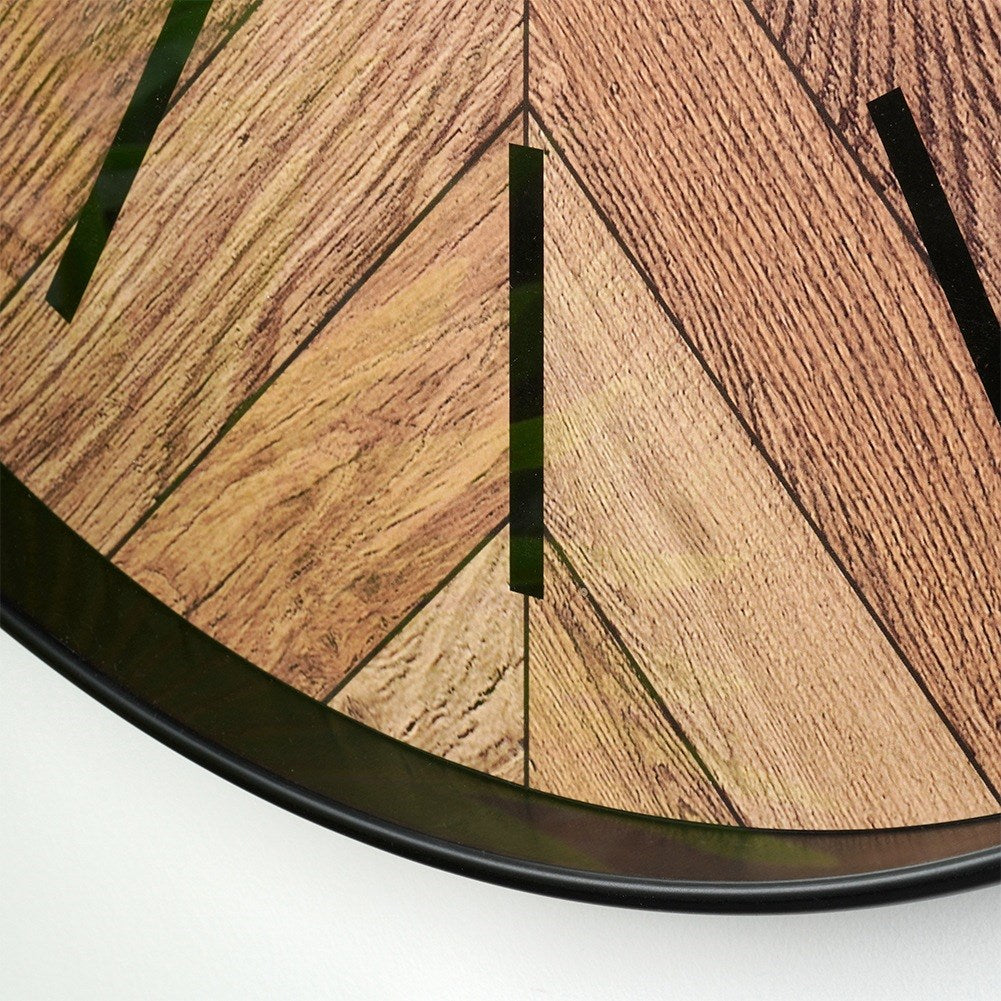 Wall clock black 50 cm