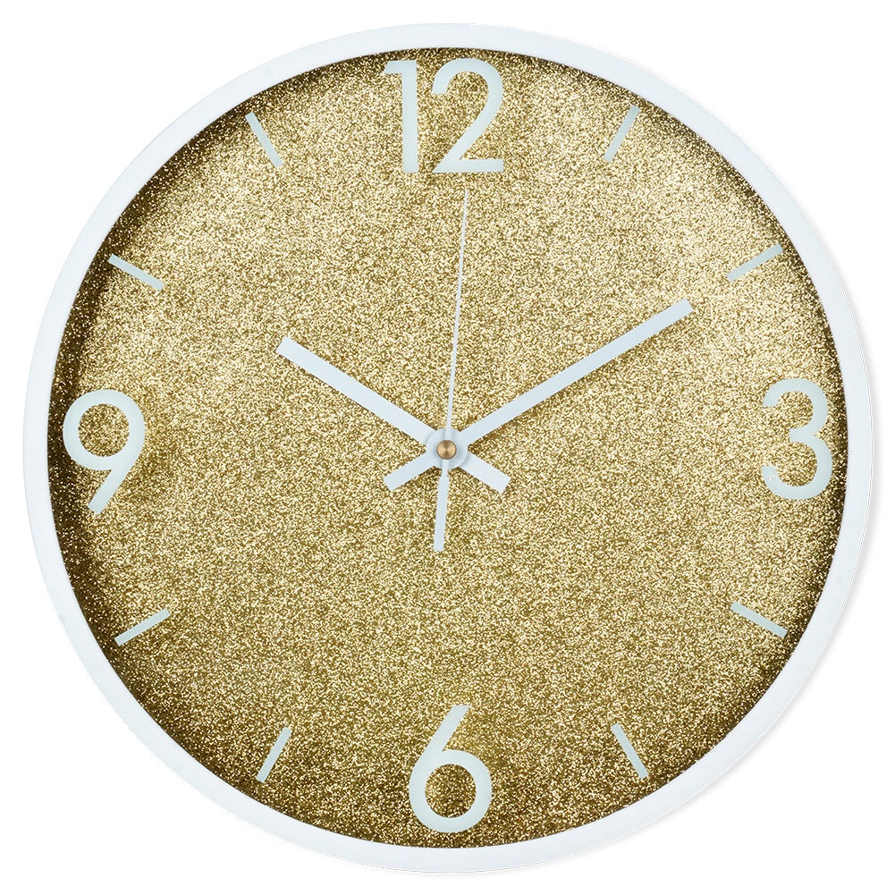 Wall clock gold white 29.5 cm