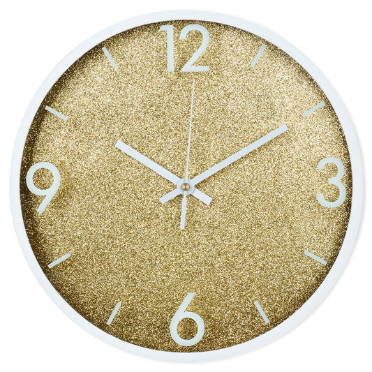 Wall clock gold white 29.5 cm