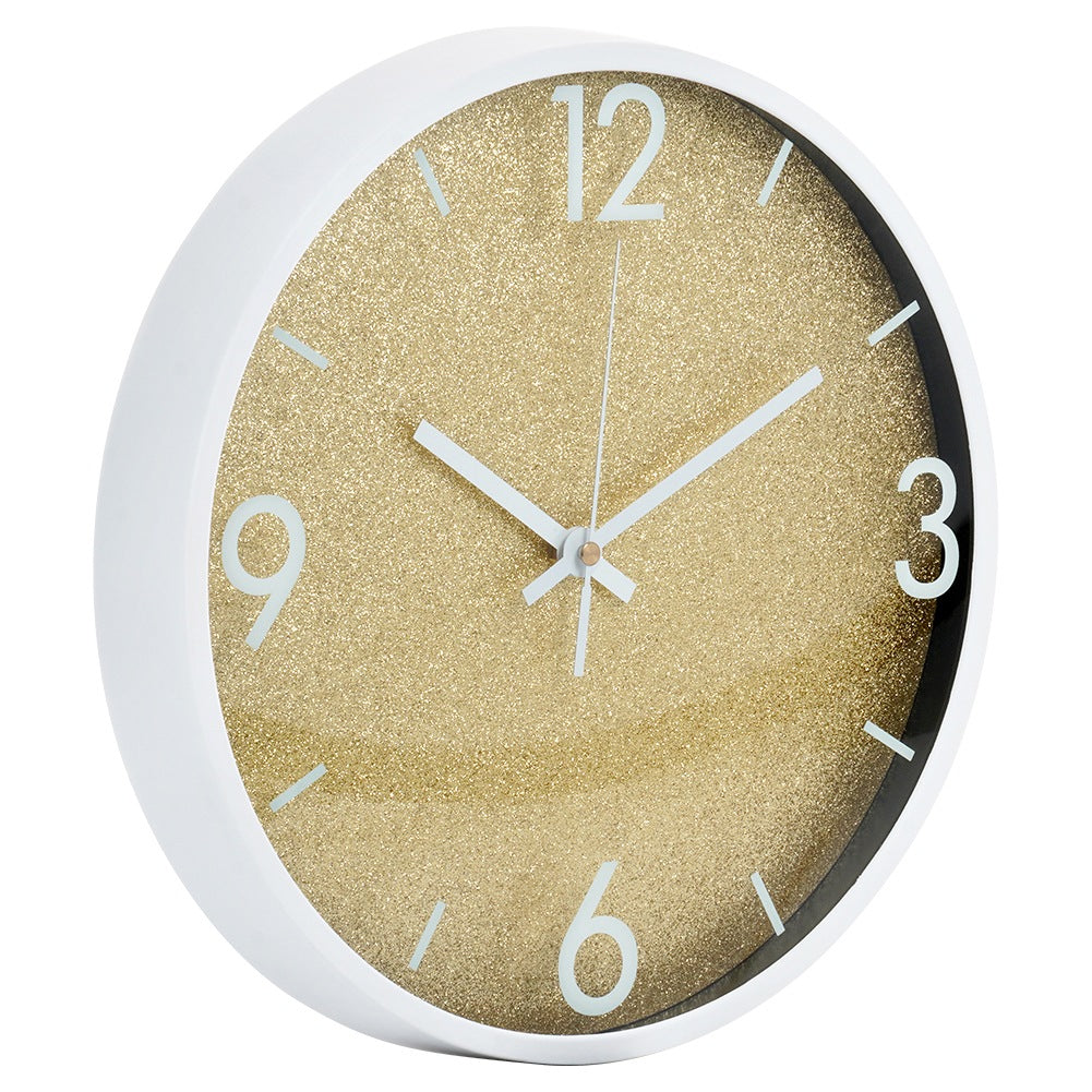 Wall clock gold white 29.5 cm