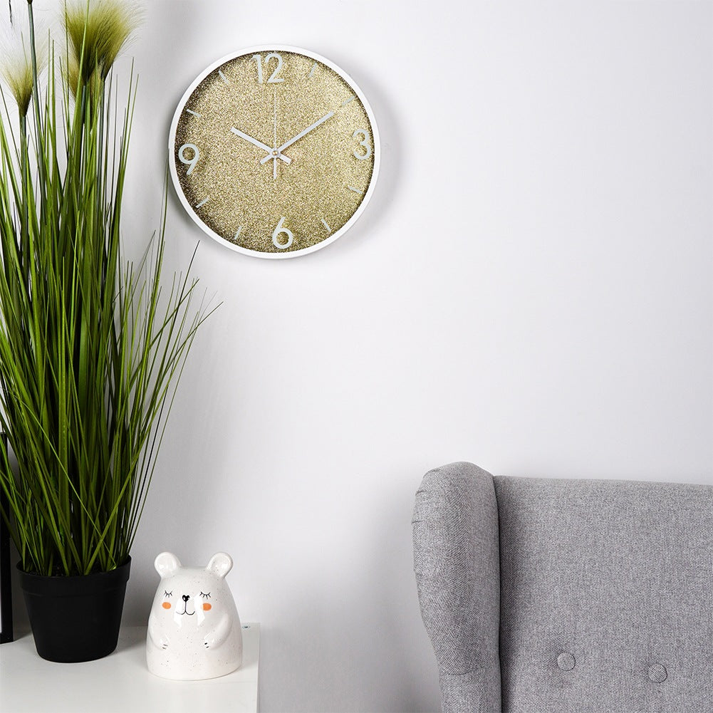 Wall clock gold white 29.5 cm