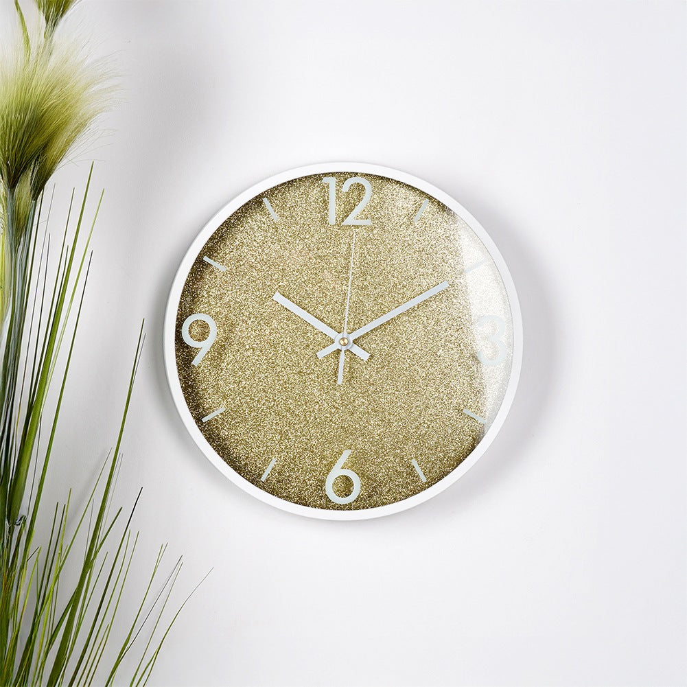 Wall clock gold white 29.5 cm