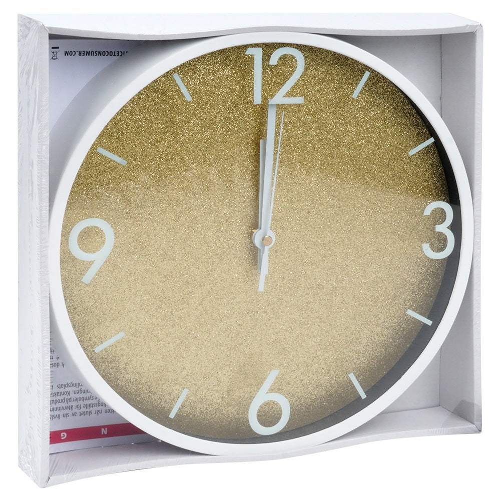 Wall clock gold white 29.5 cm