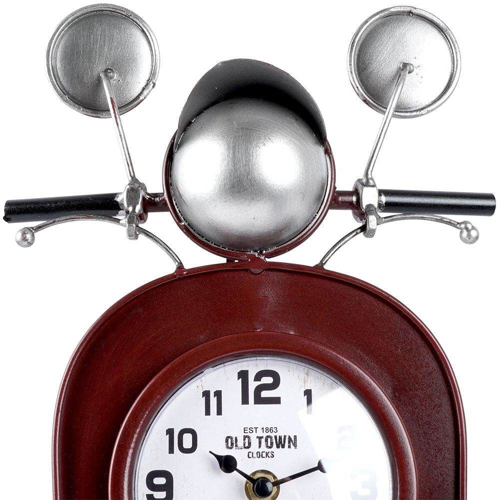 Wall clock in scooter shape