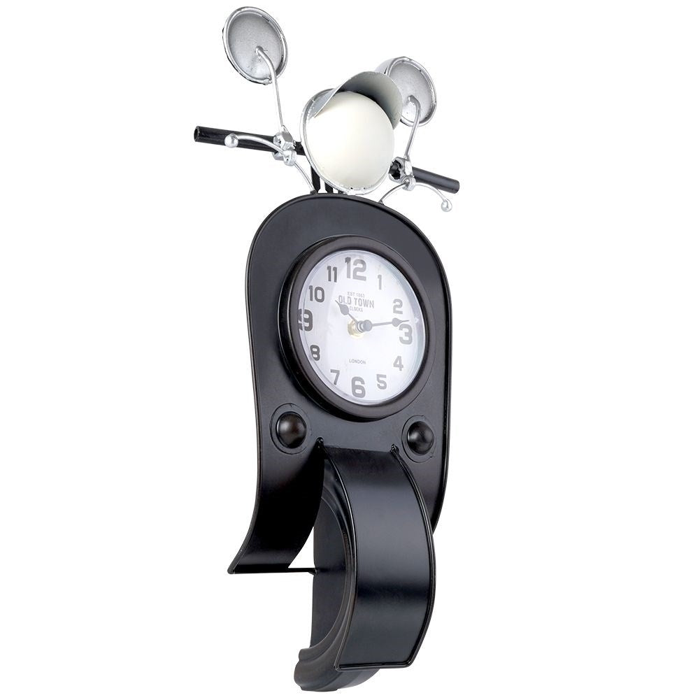 Wall clock in the shape of a scooter - Unique and stylish decoration