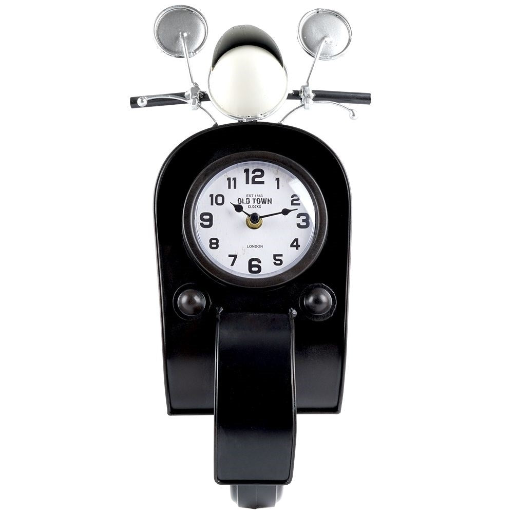 Wall clock in the shape of a scooter - Unique and stylish decoration