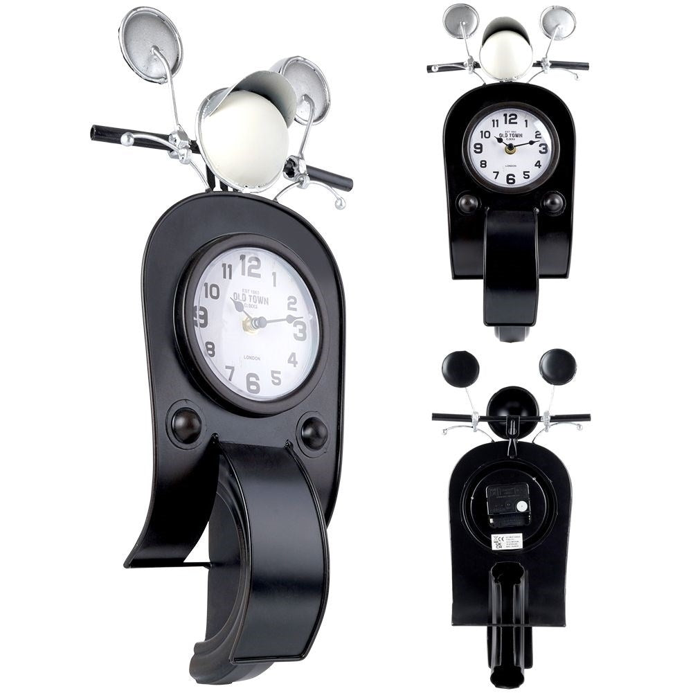 Wall clock in the shape of a scooter - Unique and stylish decoration