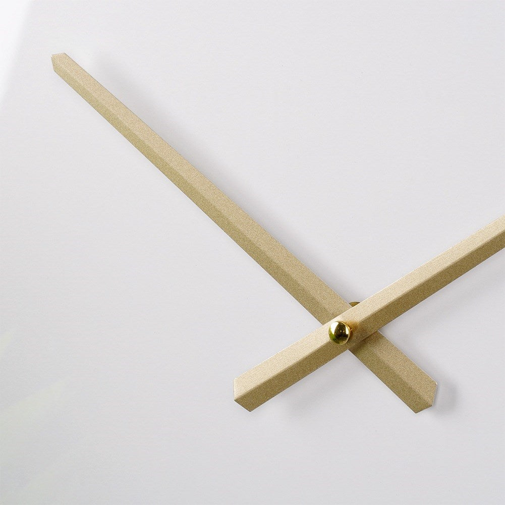 Wall clock white gold 50 cm