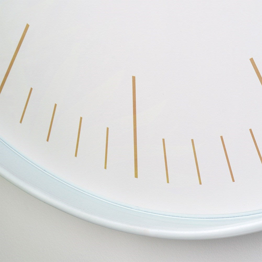 Wall clock white gold 50 cm