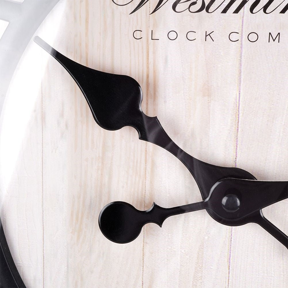 Wall clock with Black Frame and Roman Numerals
