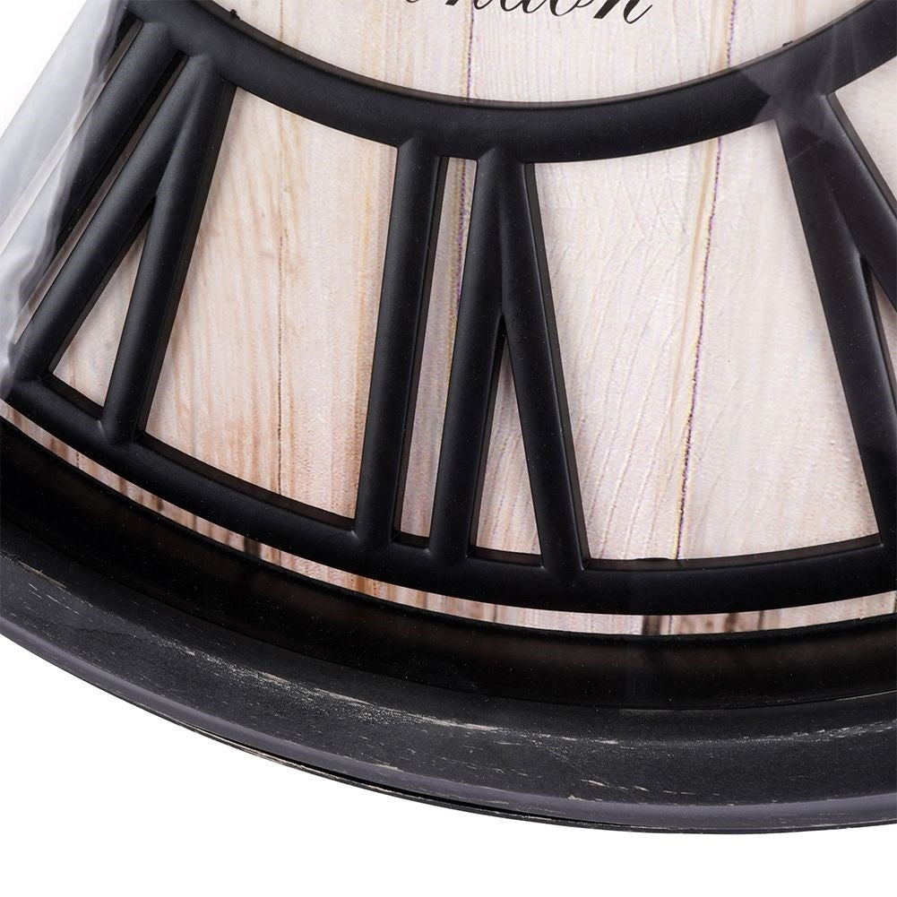 Wall clock with Black Frame and Roman Numerals