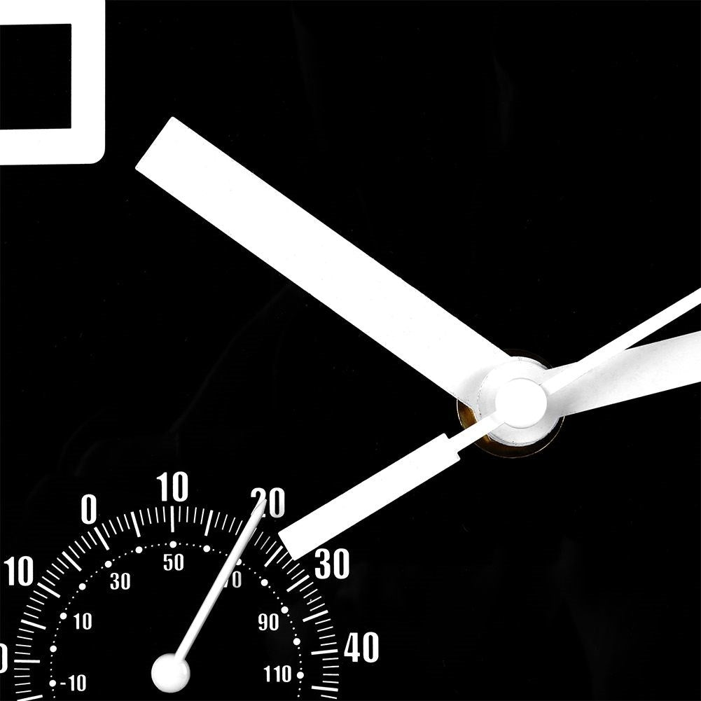 Wall clock with thermometer and hygrometer, 25 cm diameter