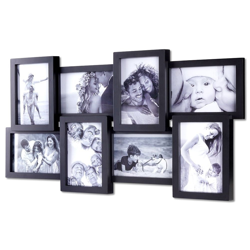 Wall collage frame for 8 Pictures in Black - 10x15 cm