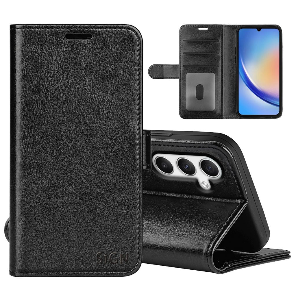 Wallet case for Samsung Galaxy A35 - Black