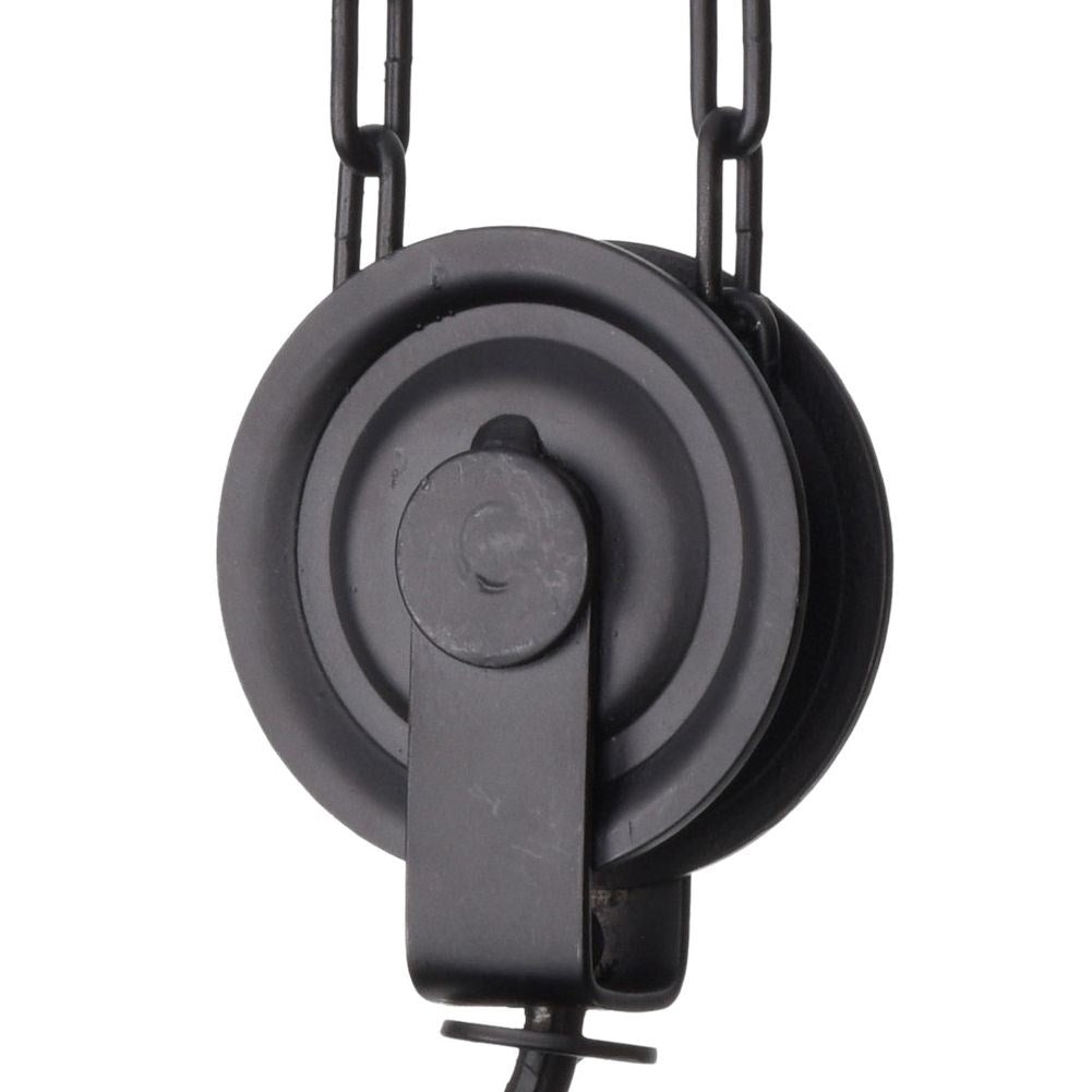 Wall hook for pots in black metal, industrial style