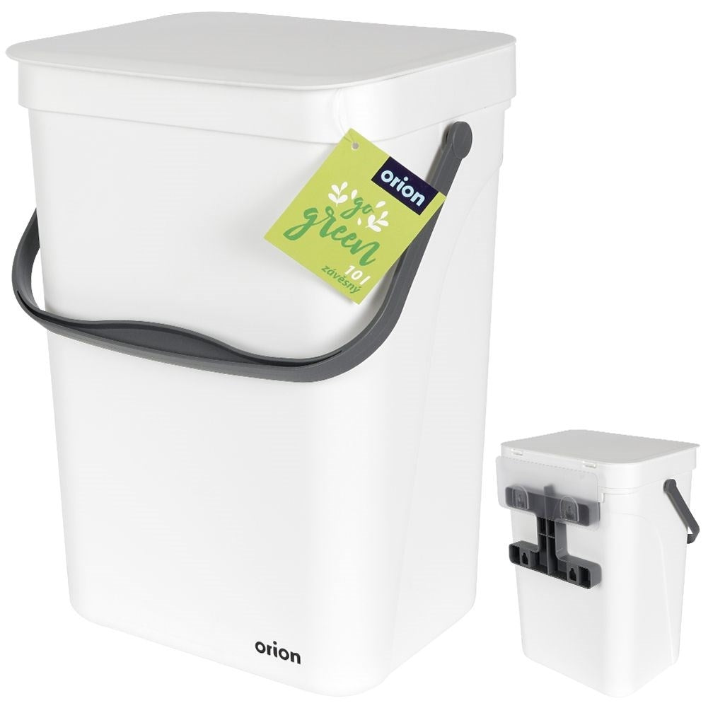 Wall-mounted 10L Dustbin with Lid and Handle