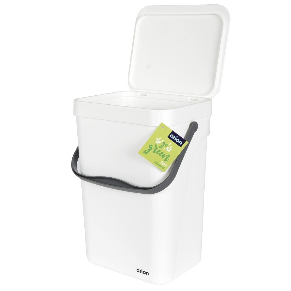 Wall-mounted 10L Dustbin with Lid and Handle