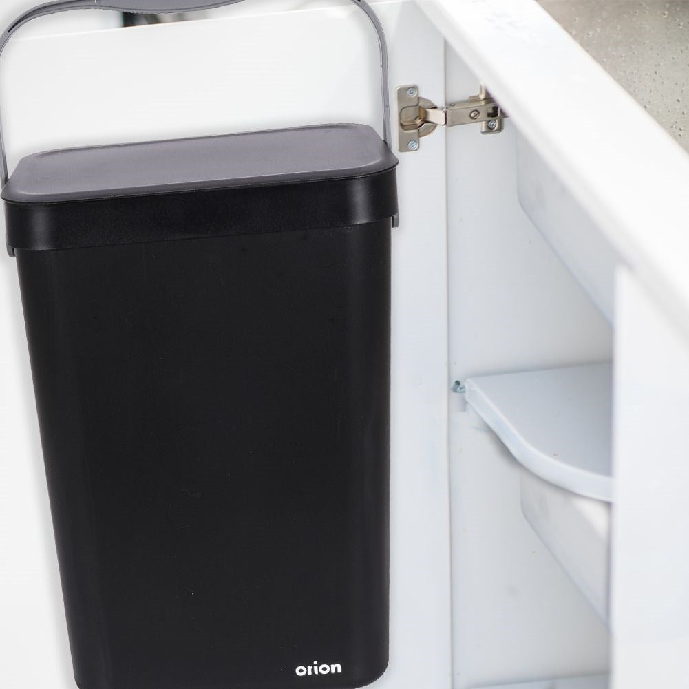 Wall-mounted 10L Dustbin with Lid and Handle