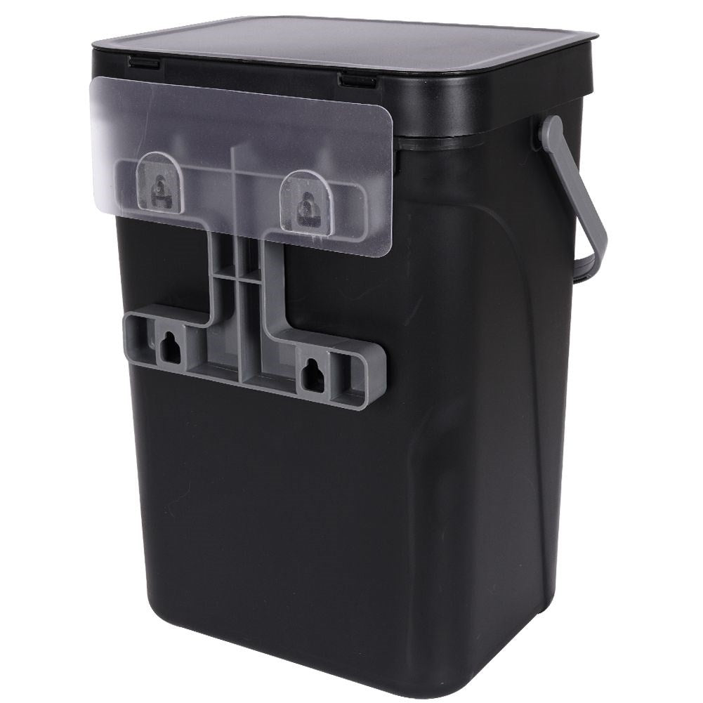 Wall-mounted 10L Dustbin with Lid and Handle