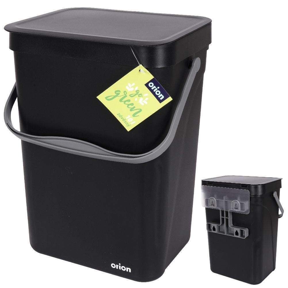 Wall-mounted 10L Dustbin with Lid and Handle