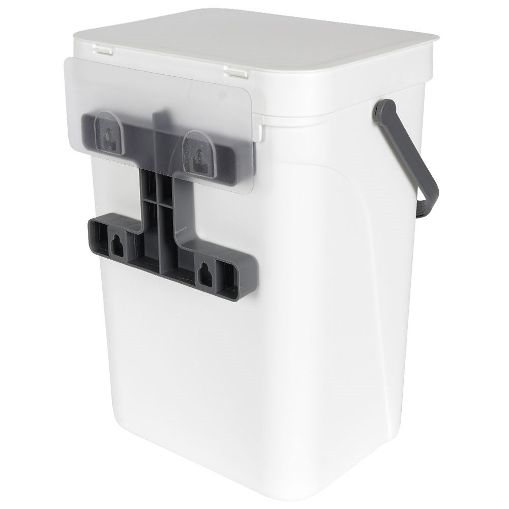 Wall-mounted 10L Dustbin with Lid and Handle