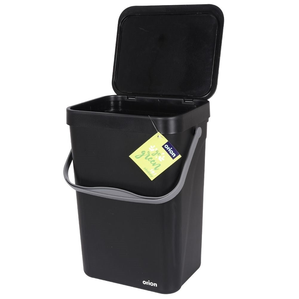 Wall-mounted 10L Dustbin with Lid and Handle