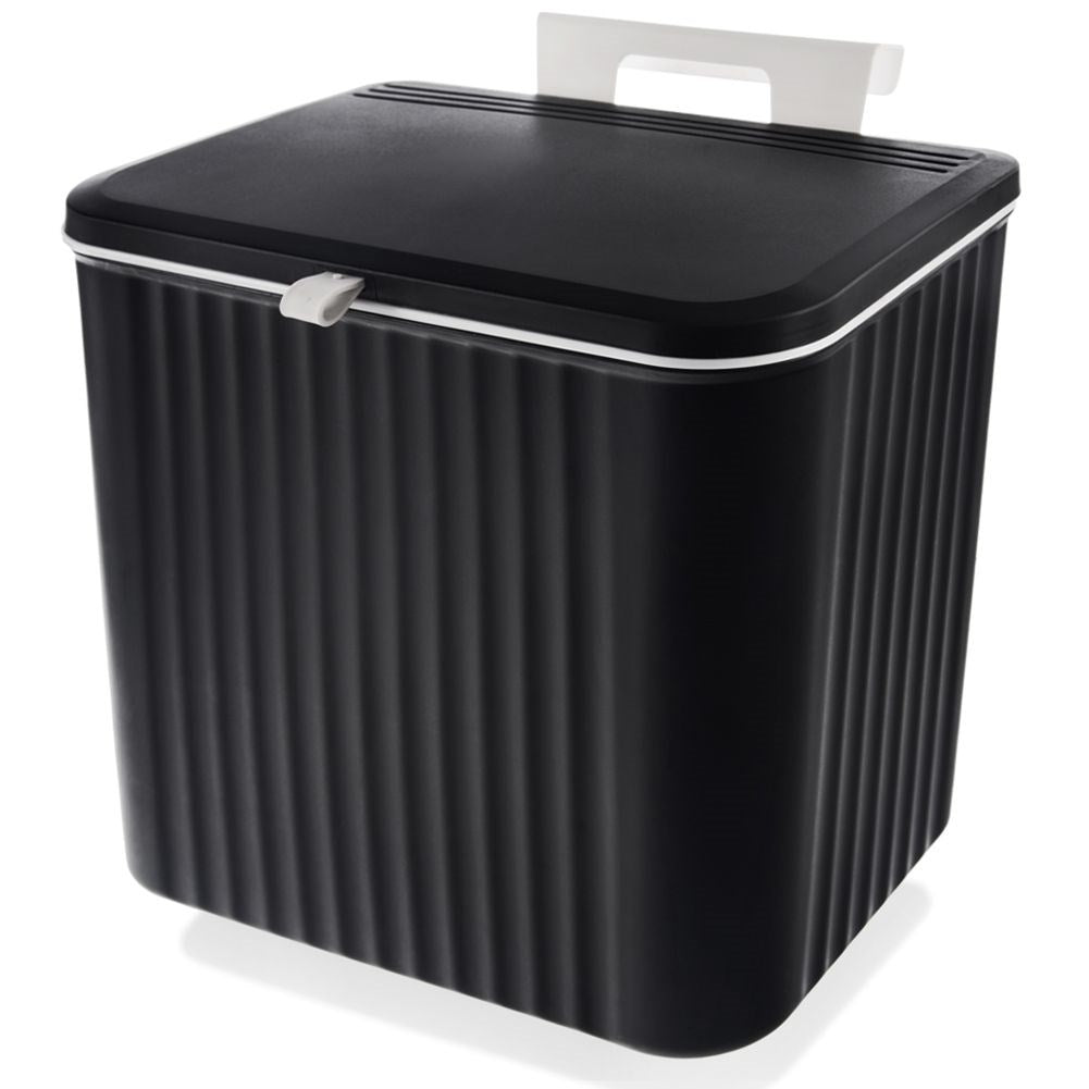 Wall-mounted 13L waste container with double lid